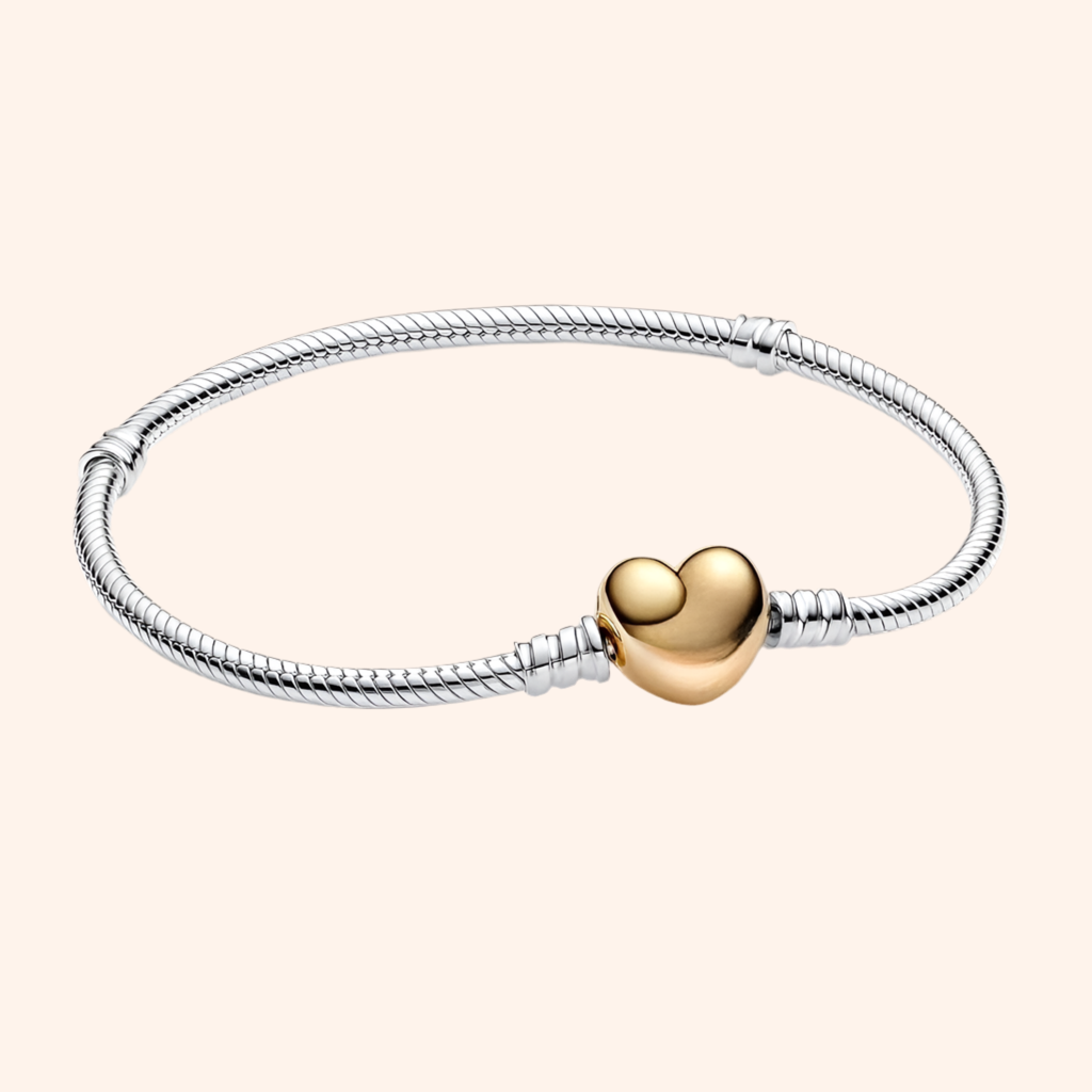 Pulsera Corazón Rose Gold Plata 925 - Charmsymore