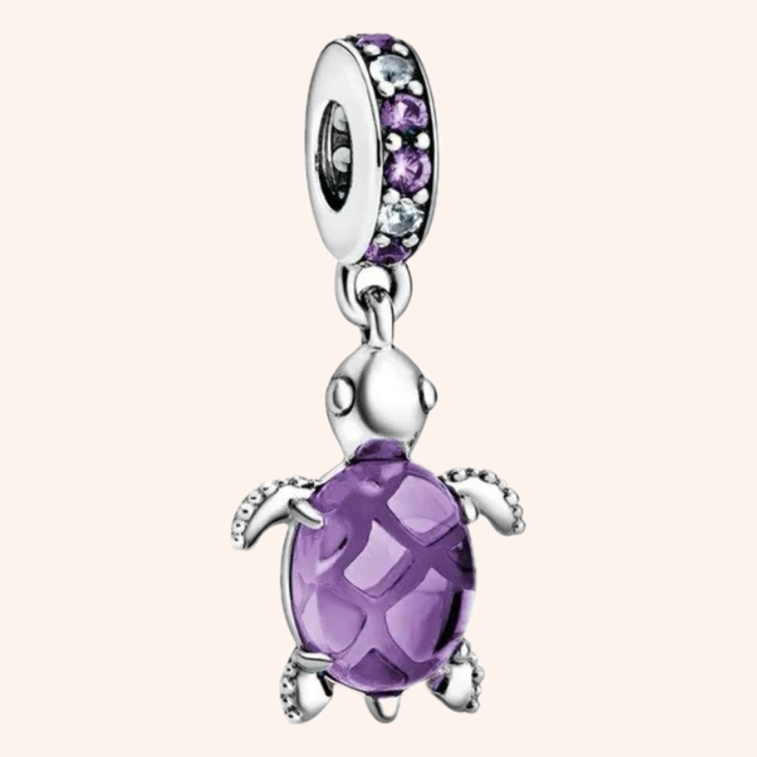 Tortuga Morada Mar Plata S925