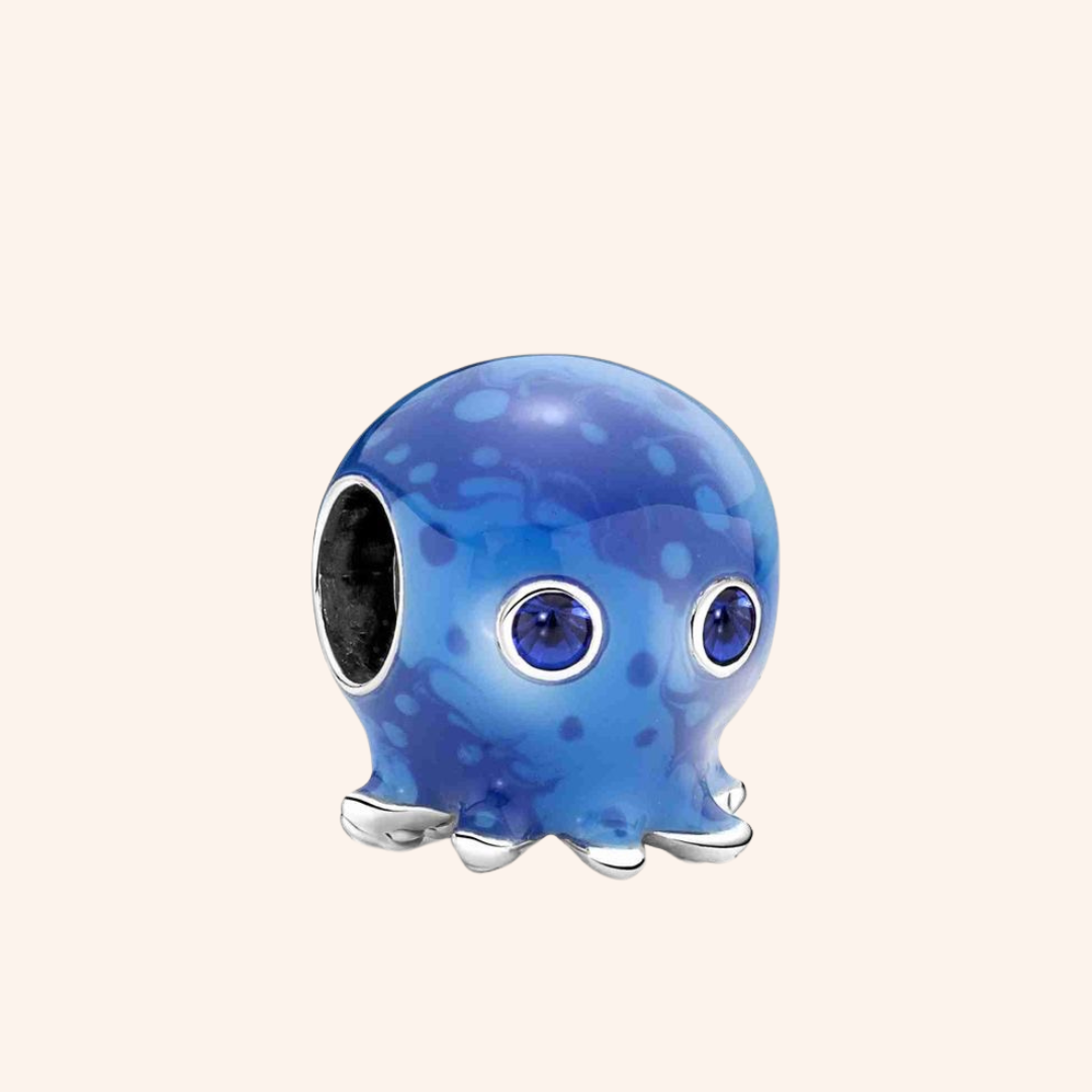 Charm Pulpo Azul Mar S925 - Charmsymore