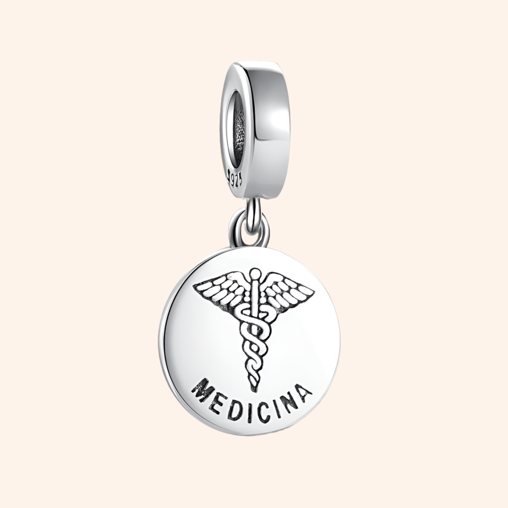 Charm Medicina Plata S925 Profesiones - Charmsymore