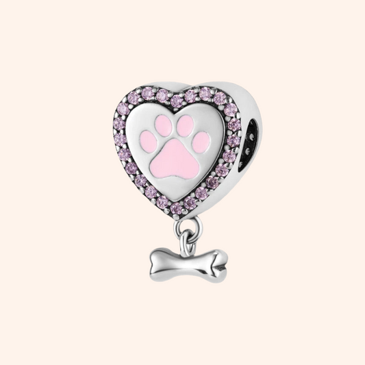 Charm Corazón Rosa S925 - Charmsymore