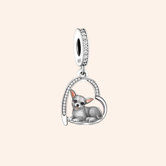 Charm Perrito Chihuahua Plata S925