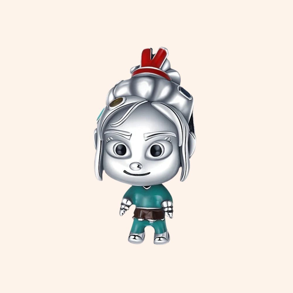 Charm Vanellope Plata S925 - Charmsymore