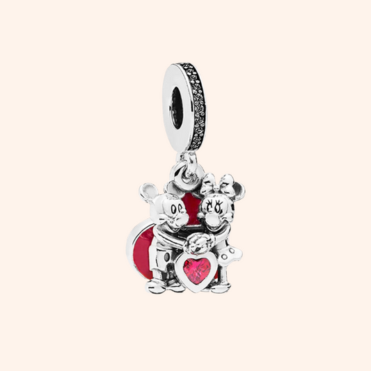 Charm Micley & Minnie Corazón S925 - Charmsymore