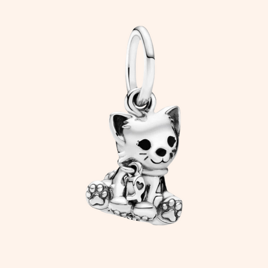 Charm Gato Colgante S925 - Charmsymore