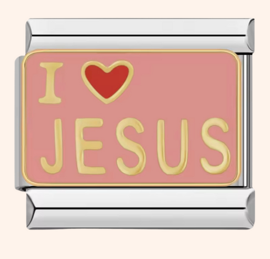 Italian Charm I love Jesus 𝗘𝗡𝗧𝗥𝗘𝗚𝗔 𝗜𝗡𝗠𝗘𝗗𝗜𝗔𝗧𝗔 - Charmsymore