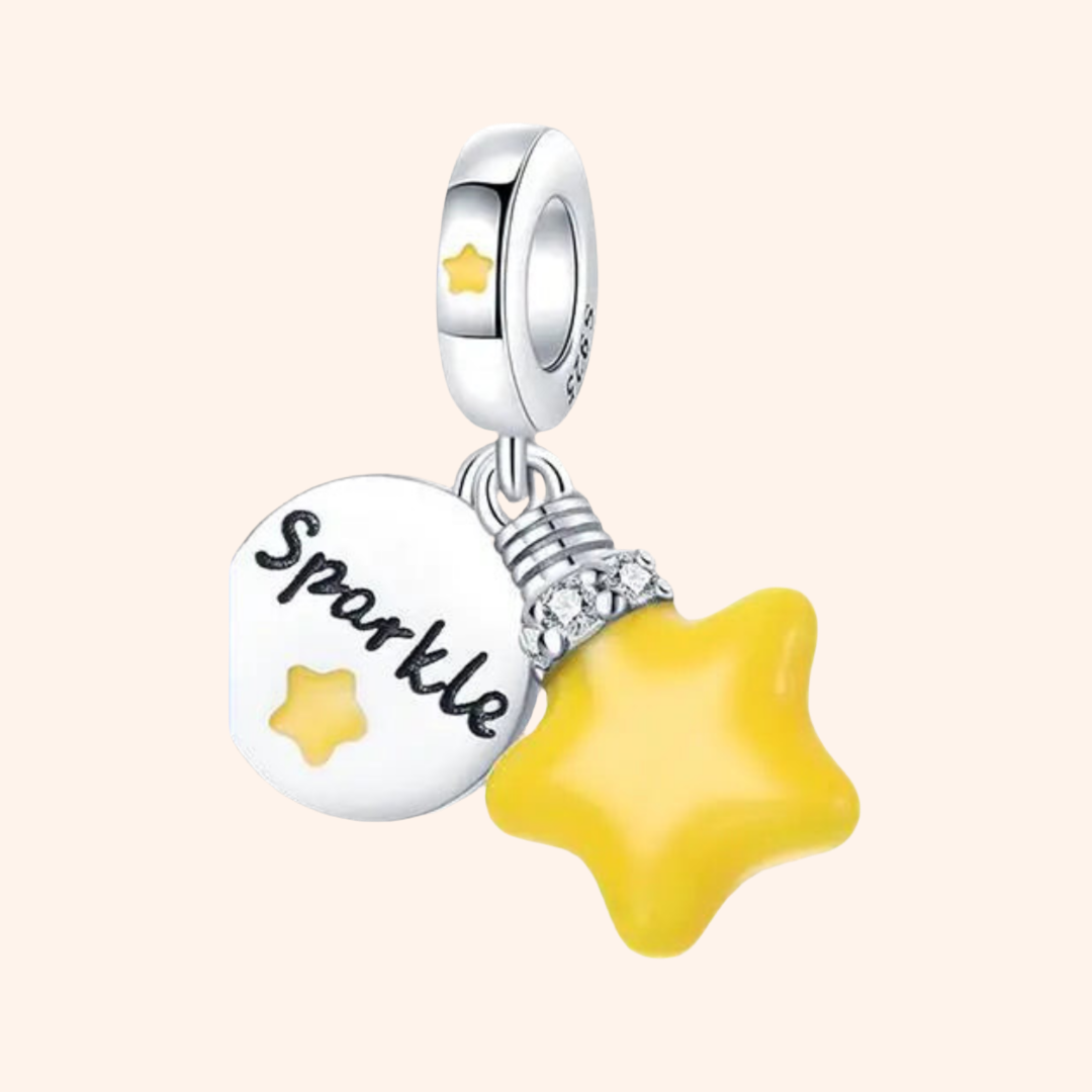 Charm Estrella Brilla En La Oscuridad S925 - Charmsymore