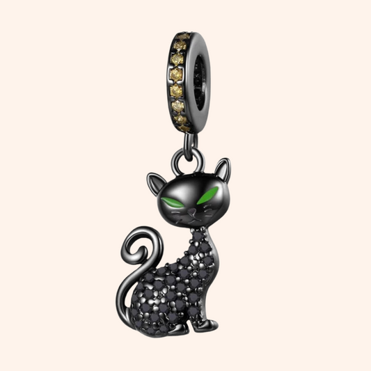 Charm Gato Negro S925 - Charmsymore