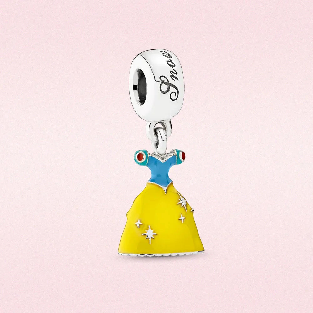 CHARMS PRINCESAS - Charmsymore VESTIDO BLANCANIEVES