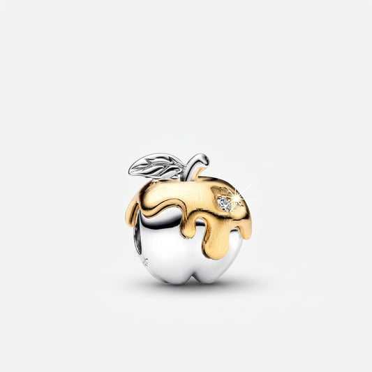 Charm Manzana Dorada y Plata S925