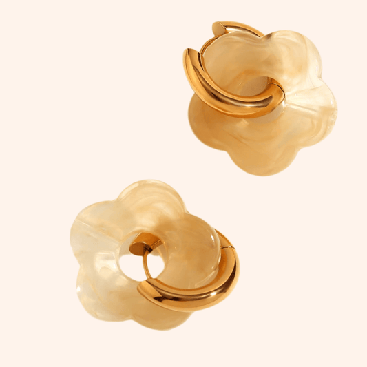 Aretes Flores Amber - Charmsymore