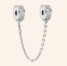Cadena de seguridad con clip de plata S925