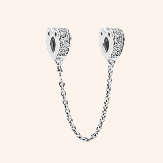 Cadena De Seguridad Corazón Plata S925  𝗘𝗡𝗧𝗥𝗘𝗚𝗔 𝗜𝗡𝗠𝗘𝗗𝗜𝗔𝗧𝗔 - Charmsymore