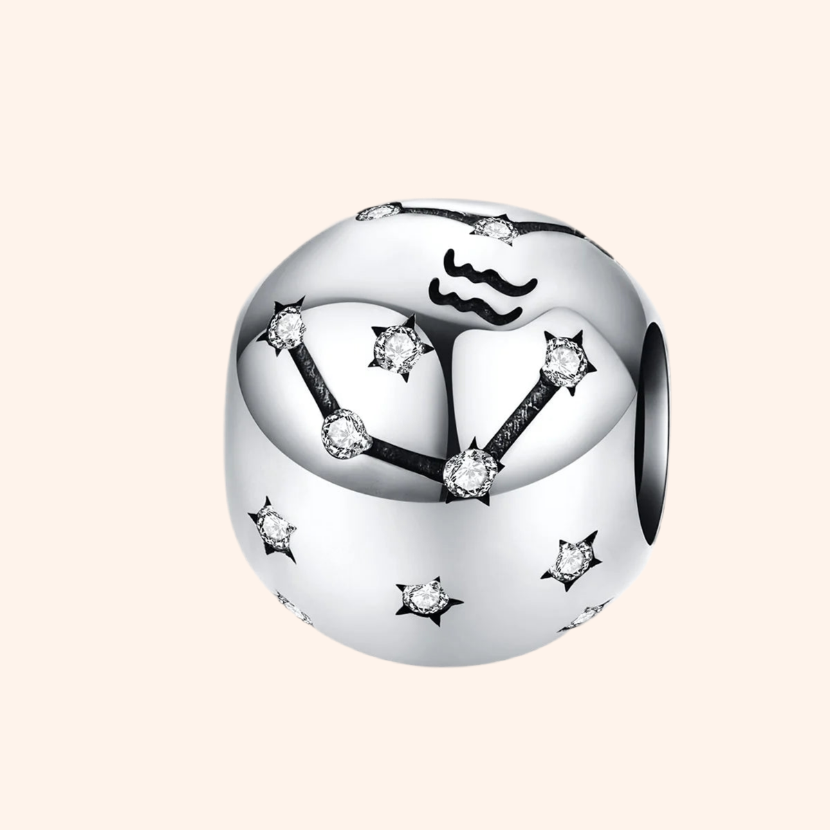 Charm Acuario Plata S925 - Charmsymore