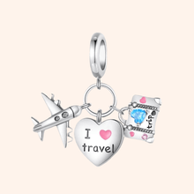 Charm Amo Viajar Plata S925
