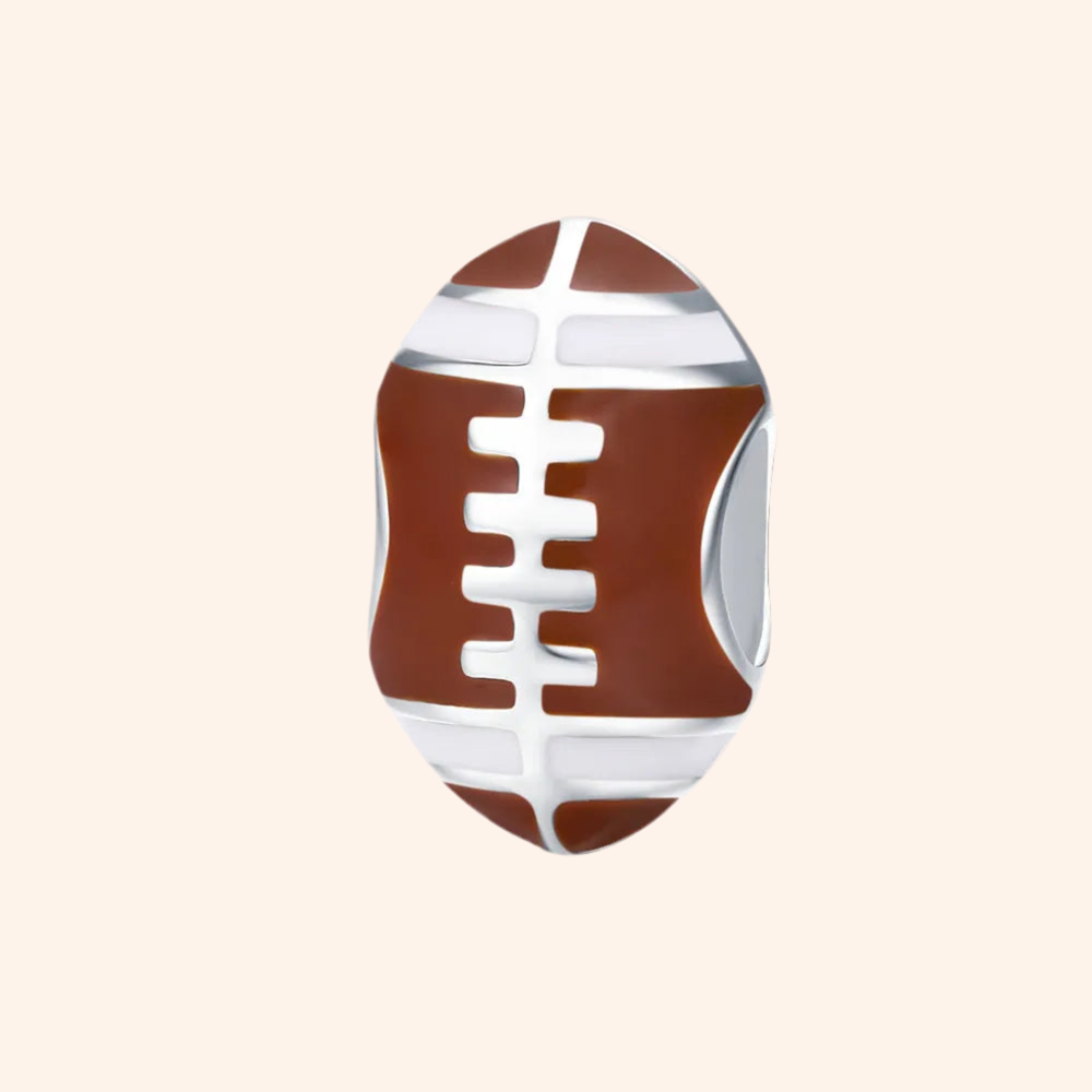 Charm Balón Americano Plata S925 - Charmsymore