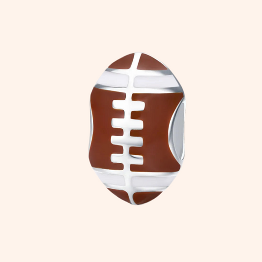 Charm Balón Americano Plata S925 - Charmsymore