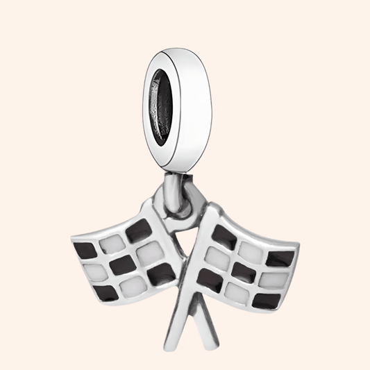 Charm Bandera Plata S925 ENTREGA INMEDIATA - Charmsymore