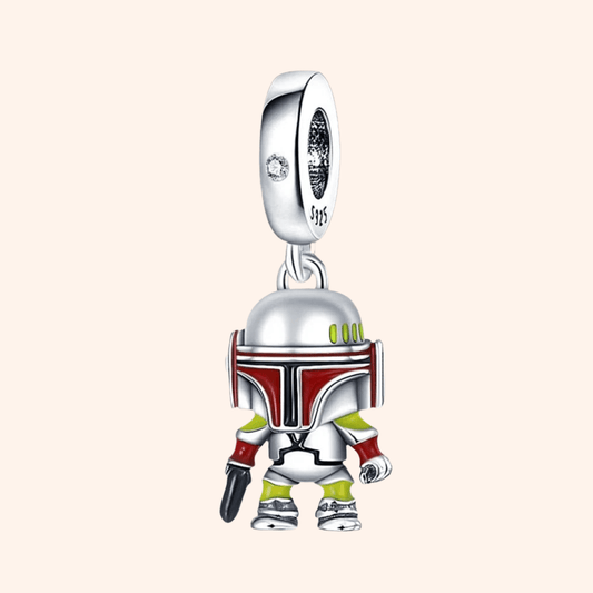 Charm Boba Fett Plata S925 - Charmsymore
