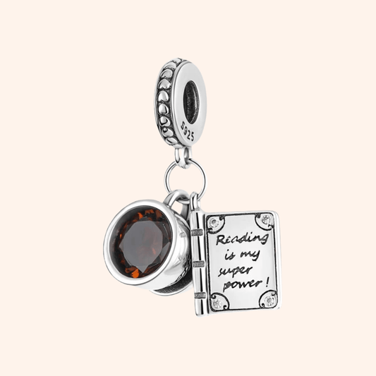 Charm Café y Libro S925 - Charmsymore