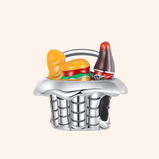 Charm Canasta con Hamburguesa S925 - Charmsymore