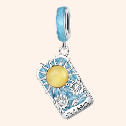 Charm Carta El Sol Plata S925 - Charmsymore
