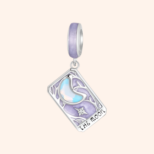 Charm Carta La Luna Plata S925 - Charmsymore