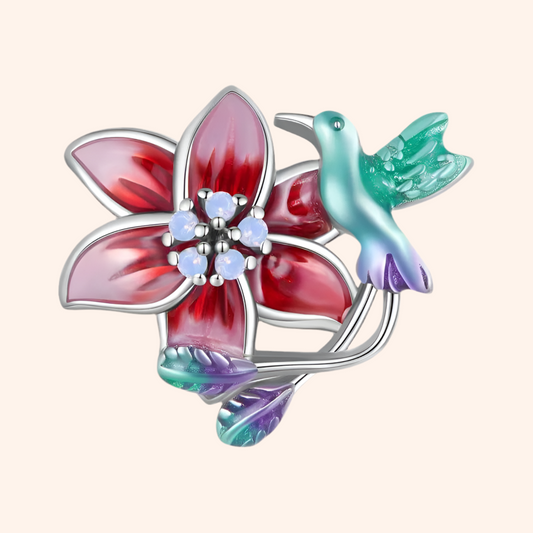 Charm Colibrí Plata 925 - Charmsymore