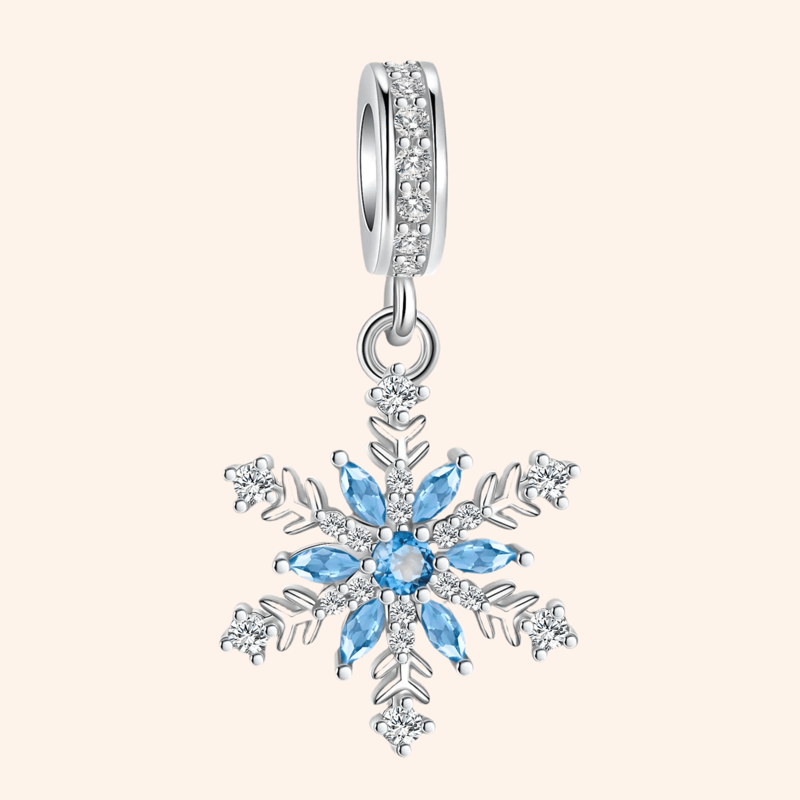 Charm Copo de Nieve Plata S925 - Charmsymore