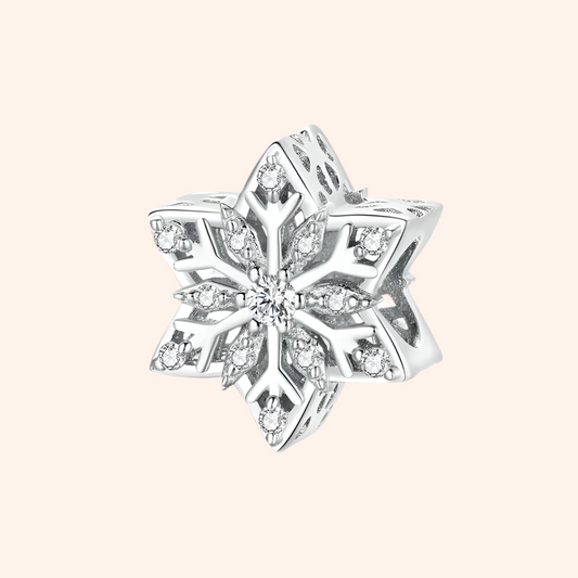 Charm Copo de nieve Plata S925 - Charmsymore