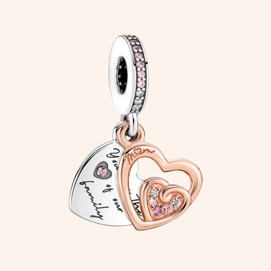 Charm Corazón Mamá Plata S925 - Charmsymore