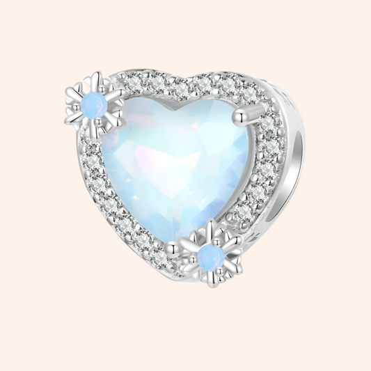 Charm Corazon Olas Plata S925 - Charmsymore
