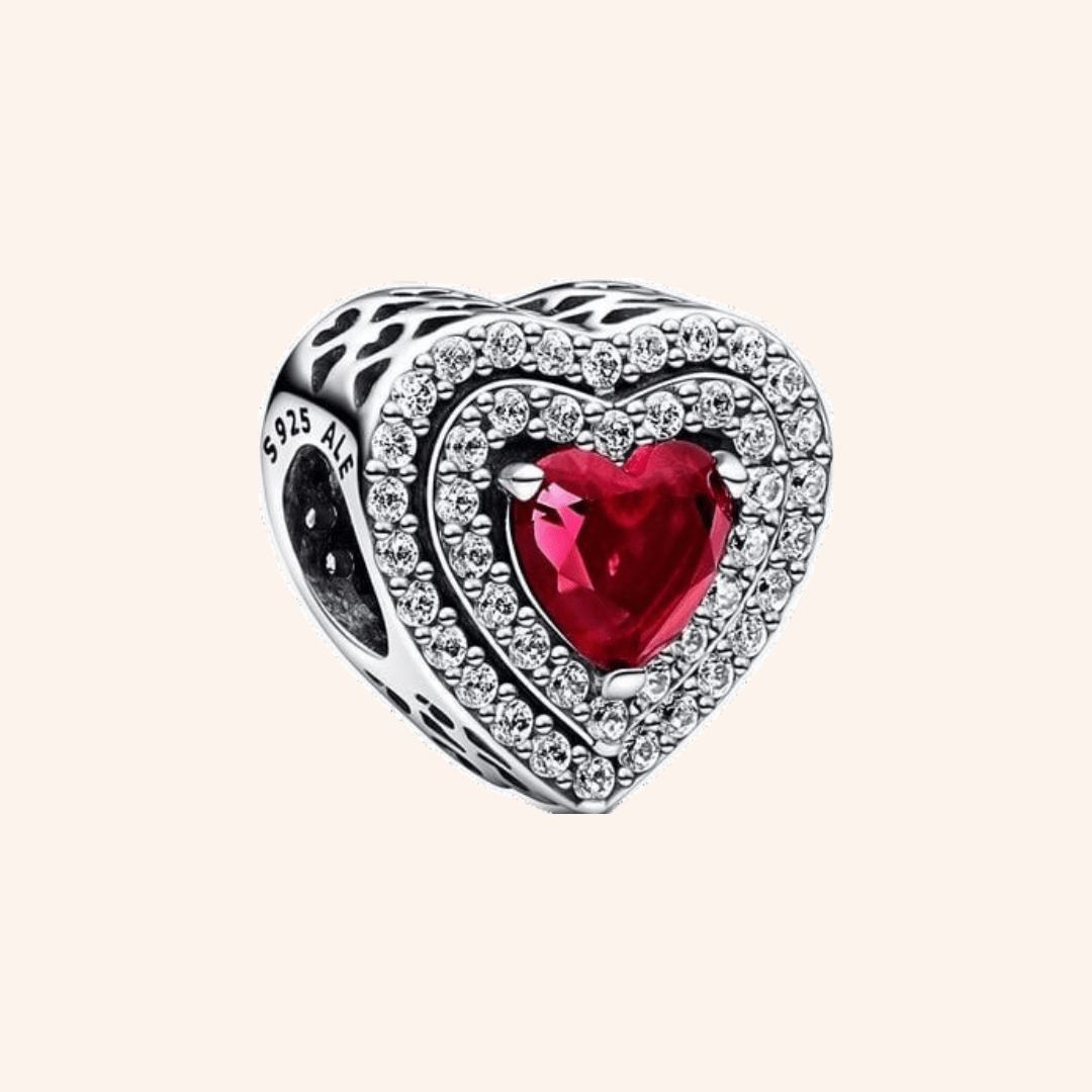 Charm Corazon Plata S925 ENTREGA INMEDIATA - Charmsymore
