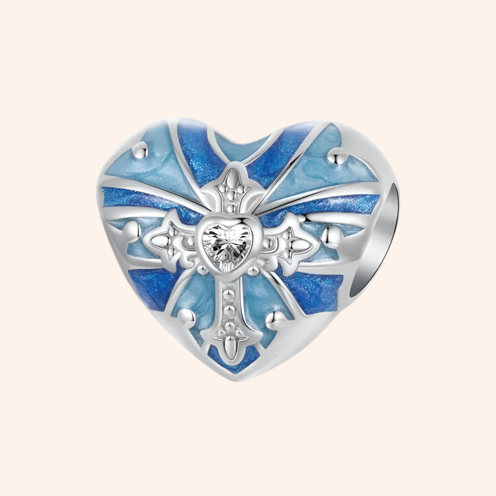Charm Destello Celeste Plata S925 - Charmsymore