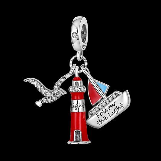 Charm Faro Plata S925 Mar - Charmsymore