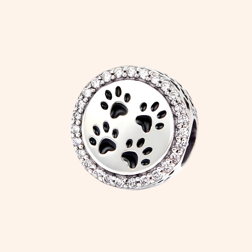 Charm Huellitas De Amor  Plata S925 - Charmsymore
