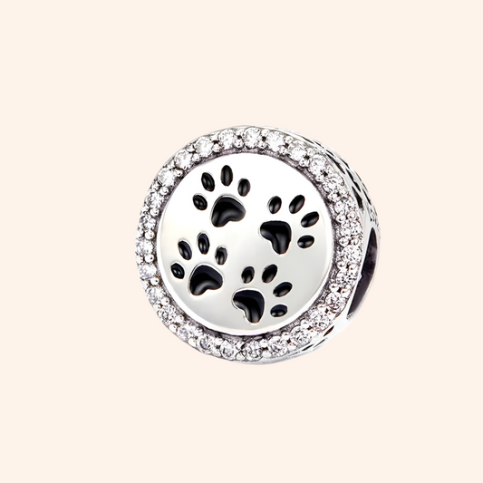 Charm Huellitas De Amor  Plata S925 - Charmsymore