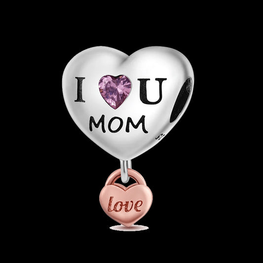 Charm I love Mom Plata S925 - Charmsymore