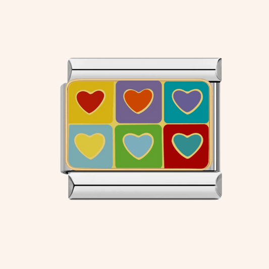 Charm Italiano Corazones - Charmsymore