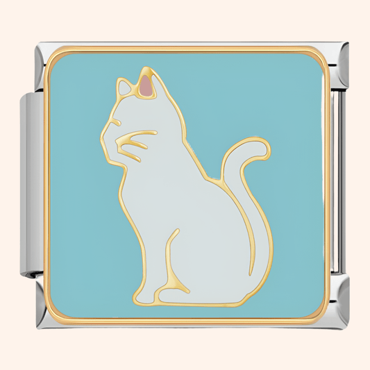 Charm Italiano Gato Blanco - Charmsymore