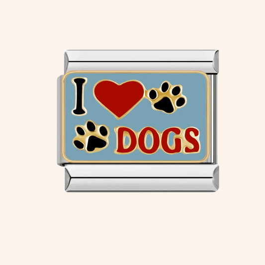 Charm Italiano I Love Dogs - Charmsymore
