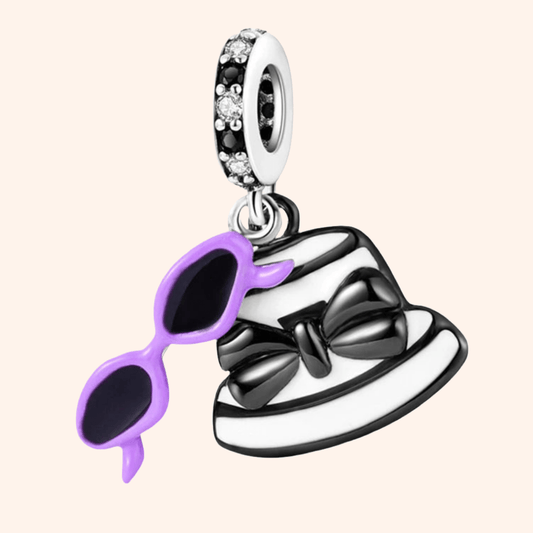 Charm Lentes y Sombrero S925 - Charmsymore