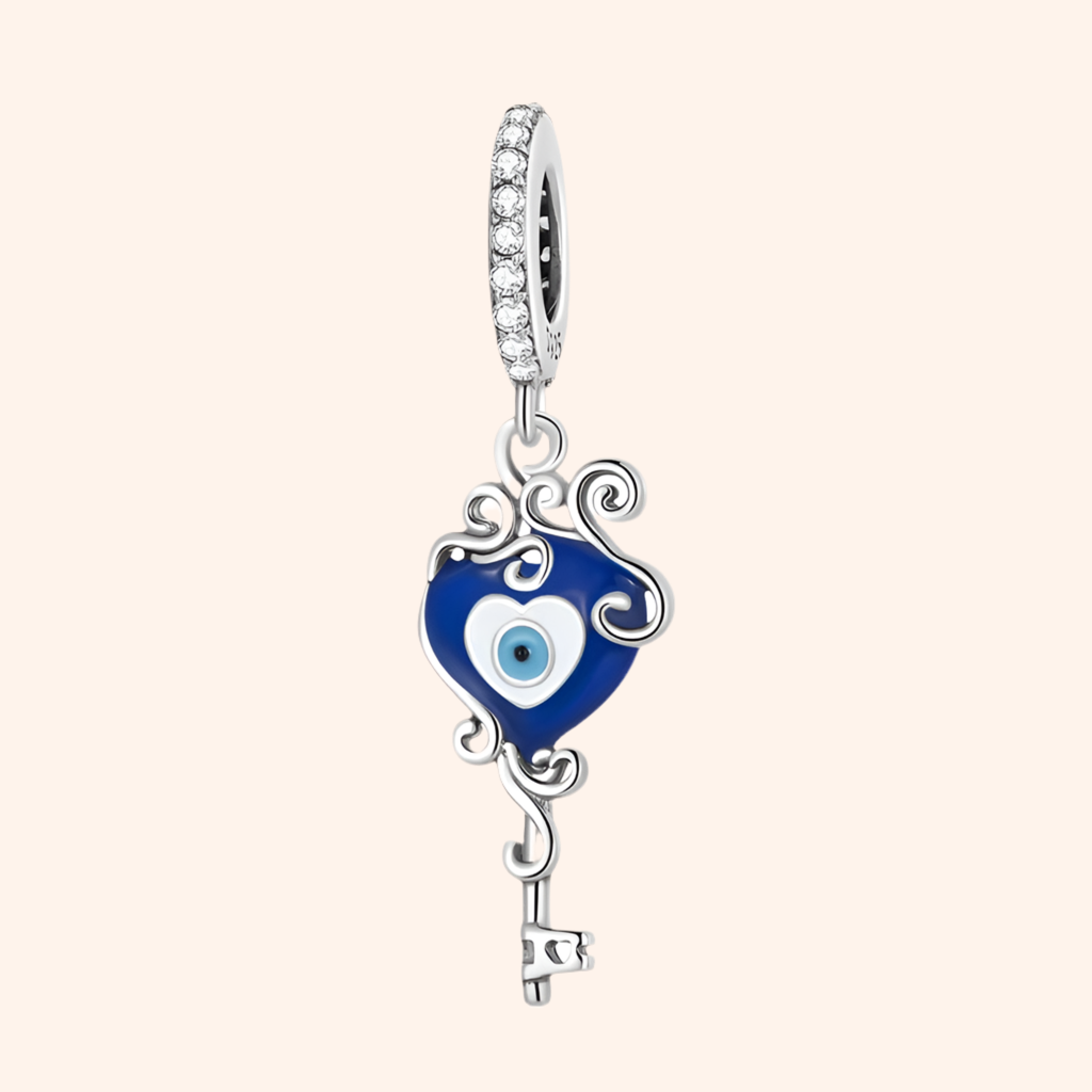 Charm Llave Mal de Ojo Plata 925 - Charmsymore