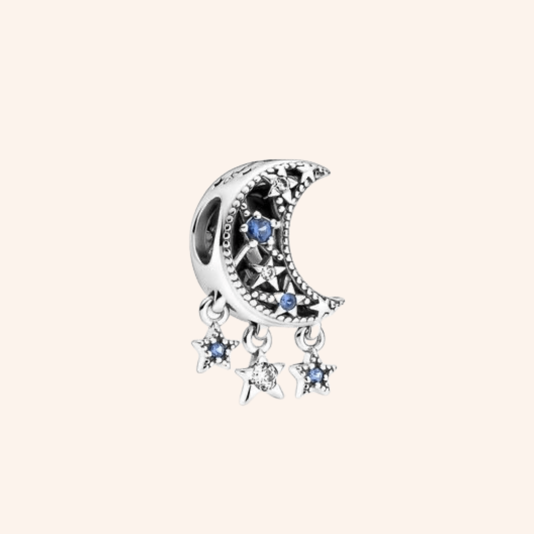 Charm Luna Plata S925 Entrega Inmediata - Charmsymore