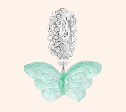 Charm Mariposa Plata 925 - Charmsymore
