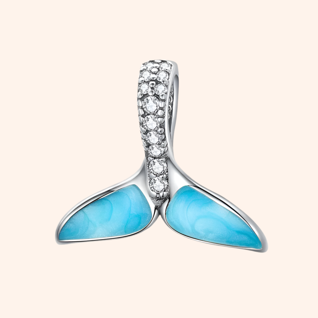 Charm Mini Mermaid Plata S925 - Charmsymore