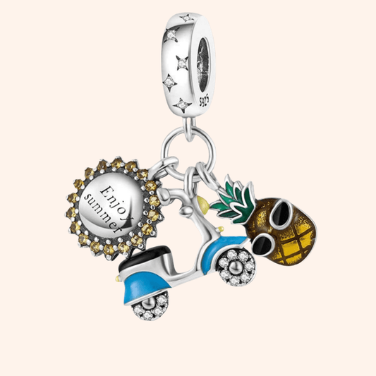 Charm Moto Piña S925 - Charmsymore