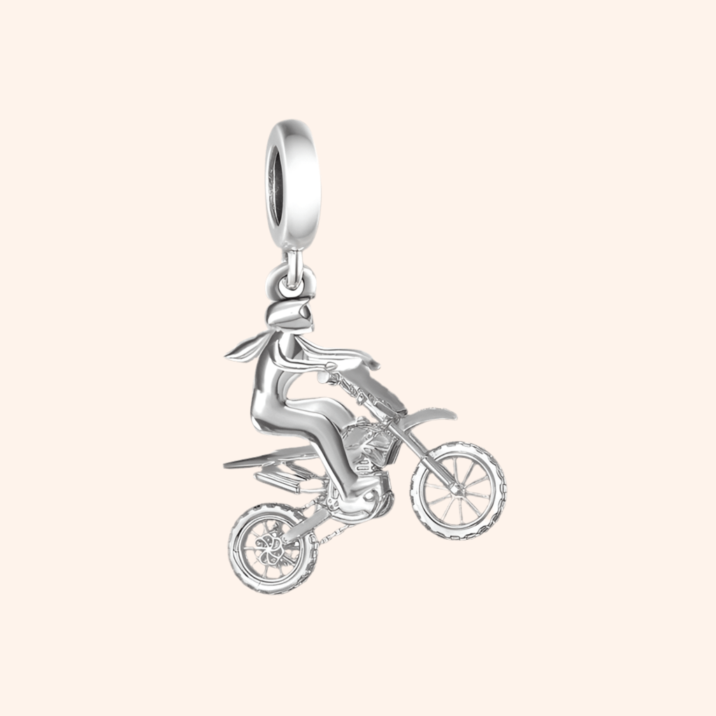 Charm Moto Plata S925 - Charmsymore