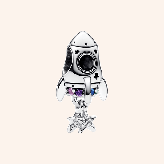 Charm Nave Espacial Plata S925 - Charmsymore