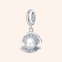 Charm Concha con Perla Plata S925